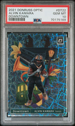2021 Donruss Optic Downtown Alvin Kamara #DT22 PSA 10