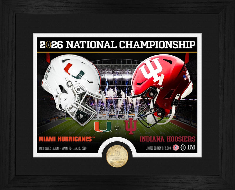 Highland Mint 2025-26 CFP National Championship Indiana vs Miami Bronze Coin Photo Mint - Limited Edition /5,000