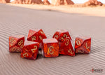 Chessex Mega-Hedral Scarab Scarlet/Gold 7-Die Set