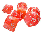 Chessex Mega-Hedral Festive Dahlia/White 7-Piece Set
