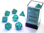 Chessex Borealis Polyhedral Teal/gold Luminary 7-Die Set