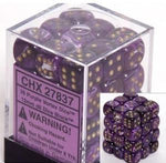 Chessex: Vortex Purple/Gold 12Mm D6 Dice