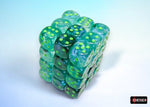 Chessex Borealis Kelp/Light Green 12mm D6 Dice Cube