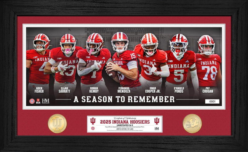 Highland Mint Indiana Hoosiers 2025 Season to Remember Bronze Coin Photo Mint - Limited Edition /5,000