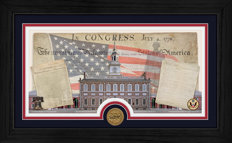 Highland Mint USA 250th Semiquincentennial Anniversary Bronze Coin Photo Mint - Limited Edition /5,000