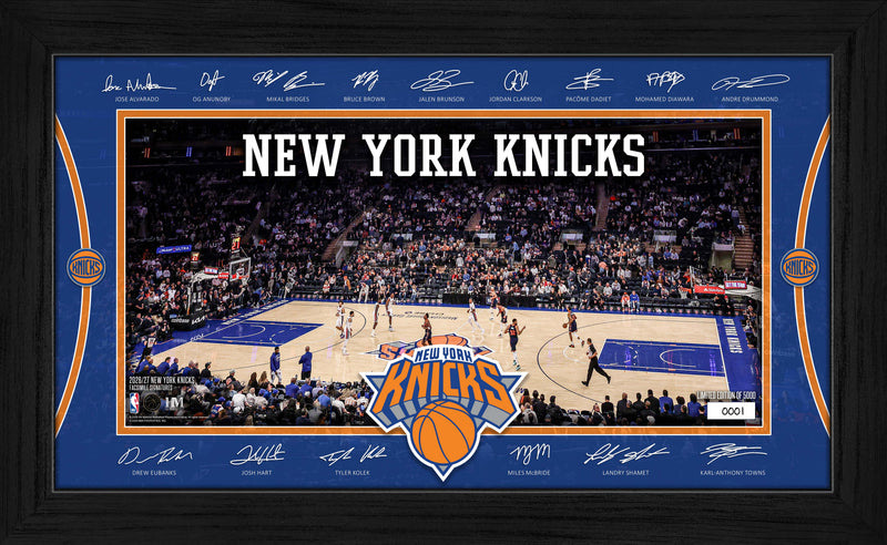 Highland Mint New York Knicks 2026-27 Signature Court Frame - Limited Edition /5,000