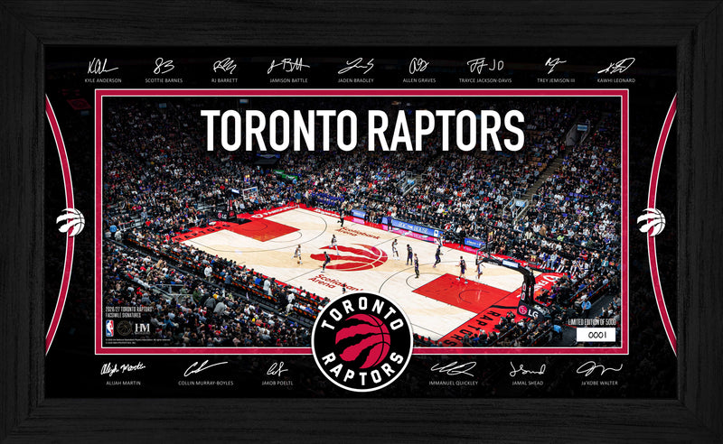 Highland Mint Toronto Raptors 2026-27 Signature Court Frame - Limited Edition /5,000