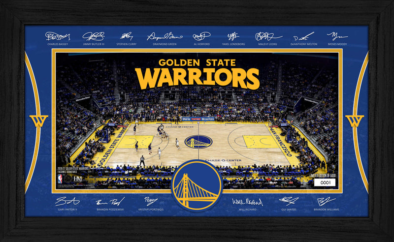 Highland Mint Golden State Warriors 2026-27 Signature Court Frame - Limited Edition /5,000