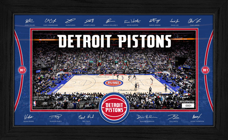 Highland Mint Detroit Pistons 2026-27 Signature Court Frame - Limited Edition /5,000