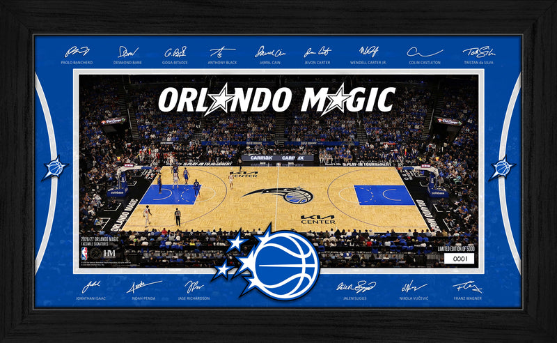 Highland Mint Orlando Magic 2026-27 Signature Court Framed Print - Limited Edition /5,000