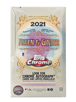 2021 Topps Chrome Allen & Ginter Baseball Hobby Box - Live Break Personal Box