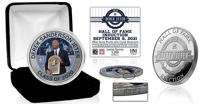 Highland Mint Derek Jeter Hall of Fame Induction Day Silver Mint Coin - Limited Edition /5,000