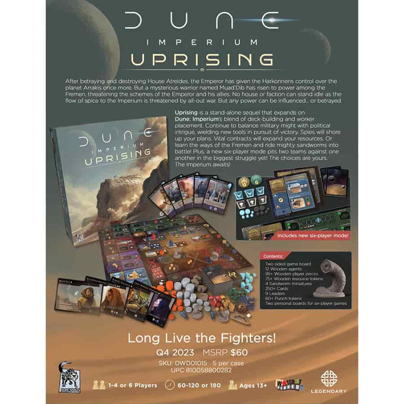 Dire Wolf Digital Dune: Imperium - Uprising Board Game