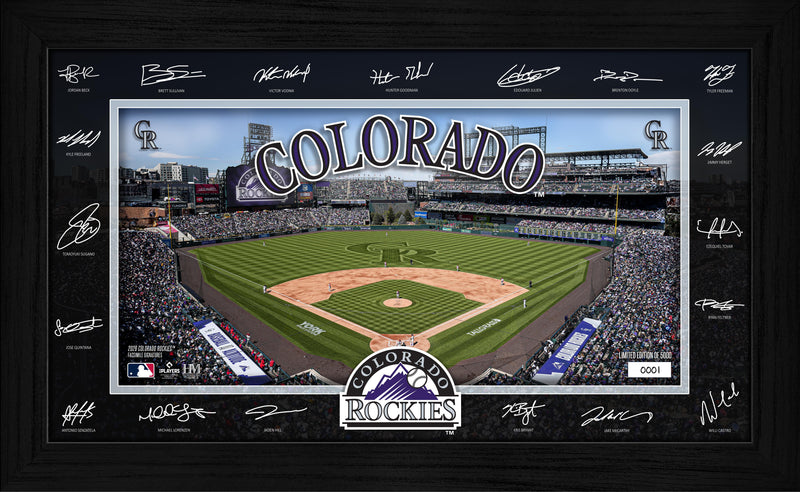 Highland Mint Colorado Rockies 2026 Signature Field Frame - Limited Edition /5,000