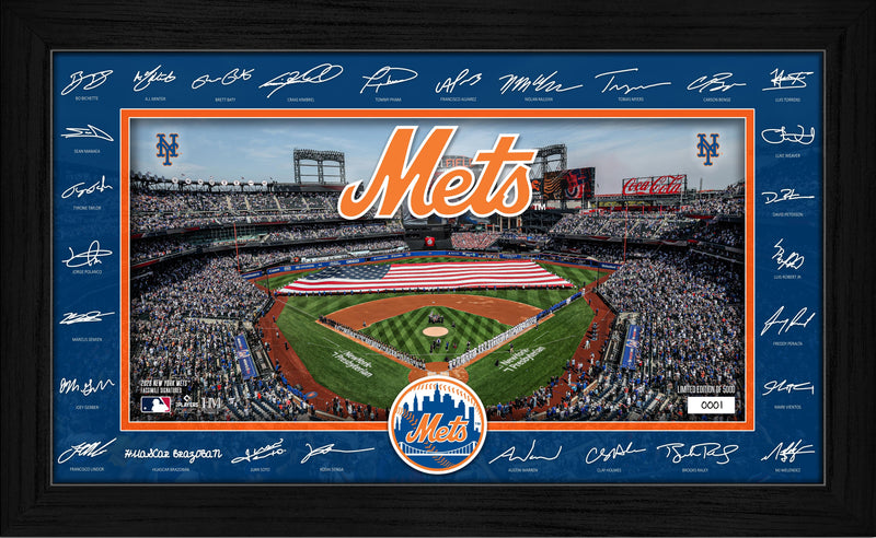 Highland Mint New York Mets 2026 Signature Field Frame - Limited Edition /5,000
