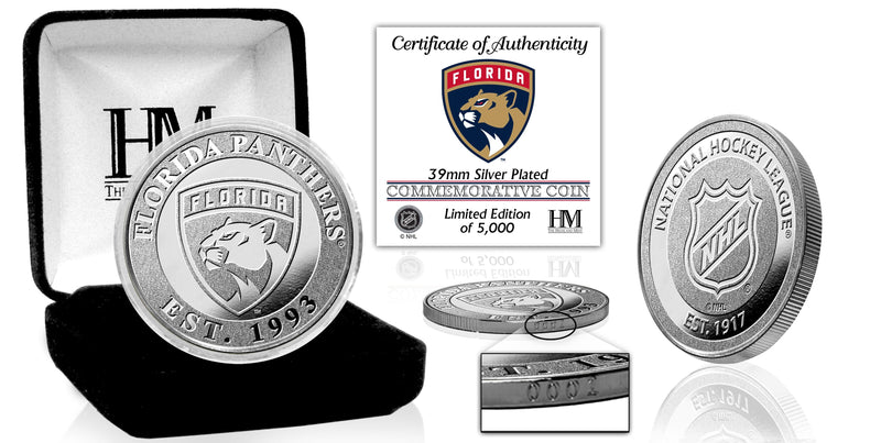 Highland Mint Florida Panthers Silver Mint Coin - Limited Edition /5,000