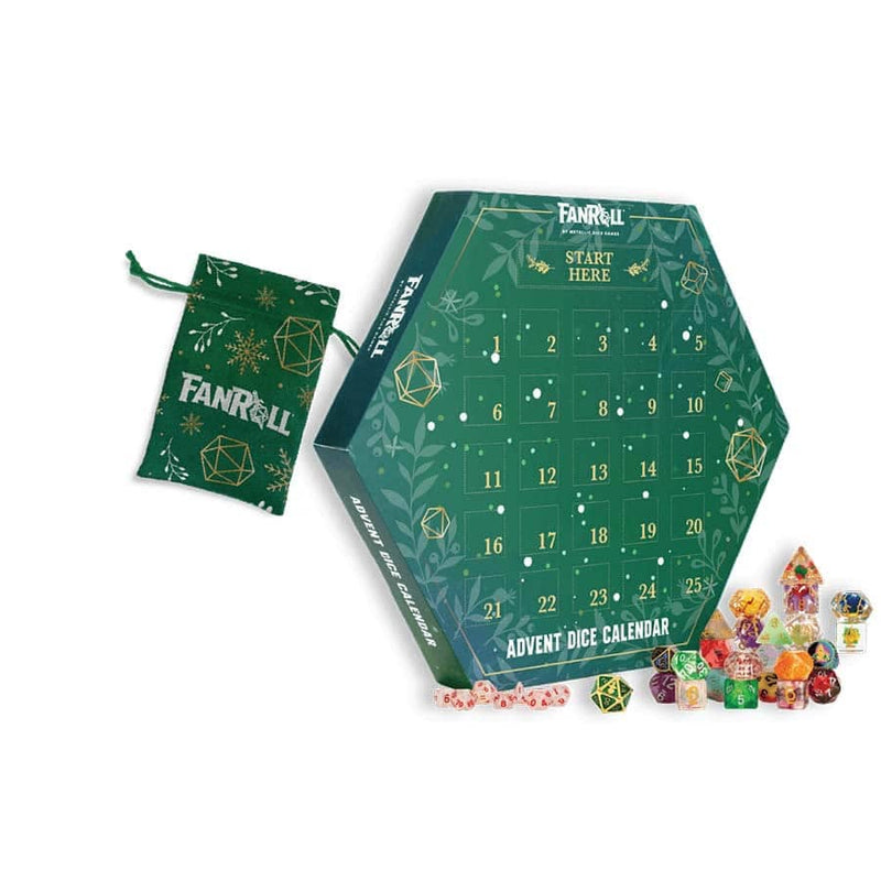FanRoll Holiday Dice Advent Calendar 2025 - 25 Days of Dice