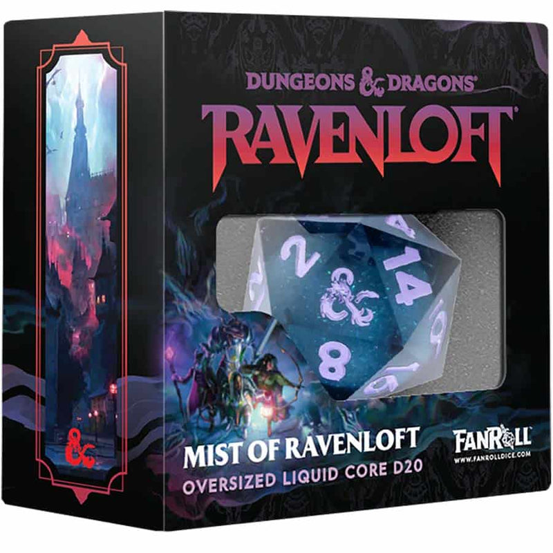 FanRoll Dungeons & Dragons Mists of Ravenloft Oversized Liquid Core D20