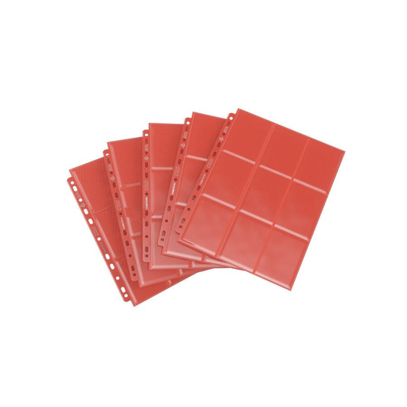 Gamegenic Sideloading 18-Pocket Pages (10 Pack) - Red