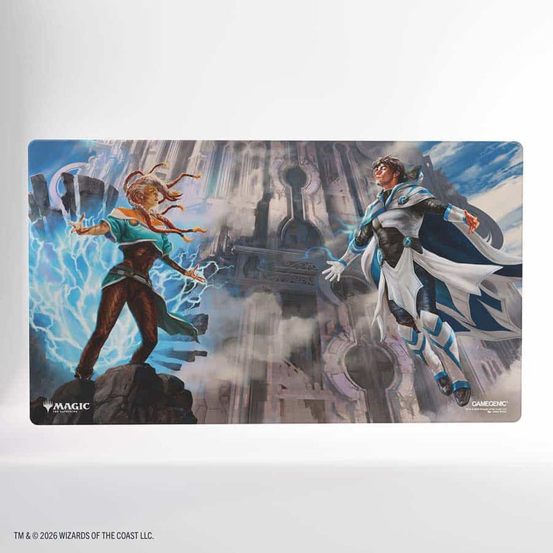 Gamegenic Magic: The Gathering Reality Fracture Shiny Playmat - Tam Beleren, Conflicted / Jace, Building Reality
