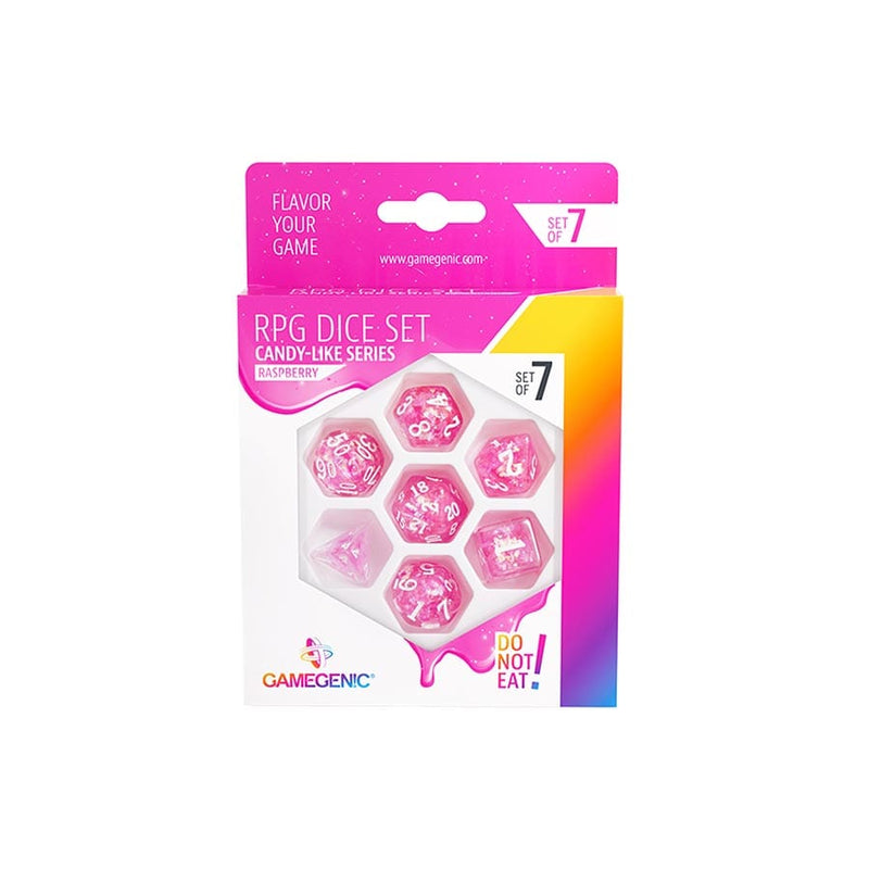 Gamegenic Candy-Like Series RPG Dice Set - Raspberry