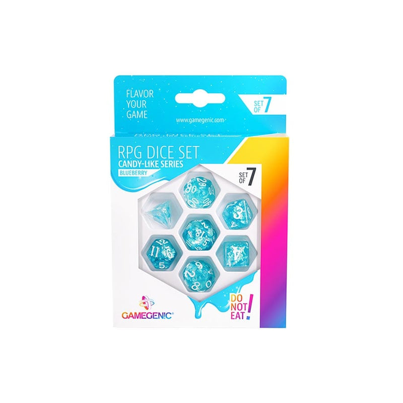 Gamegenic Candy-Like RPG Dice Set (7-Piece) - Blueberry