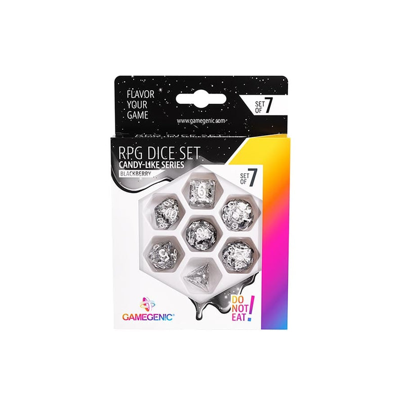 Gamegenic Candy-Like Series RPG Dice Set (7-Piece Polyhedral) - Blackberry