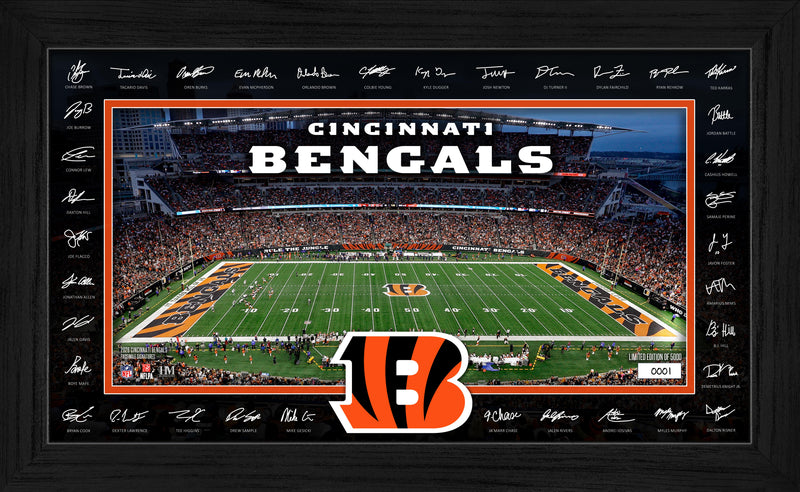 Highland Mint Cincinnati Bengals 2026 Signature Gridiron Frame - Limited Edition /5,000