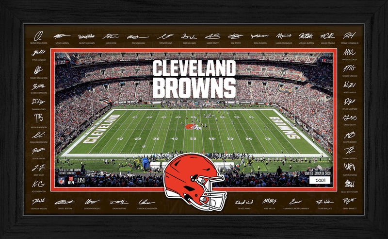 Highland Mint Cleveland Browns 2026 Signature Gridiron Frame - Limited Edition /5,000