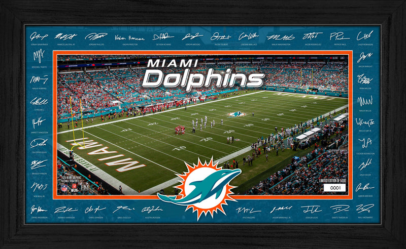 Highland Mint Miami Dolphins 2026 Signature Gridiron Frame - Limited Edition /5,000
