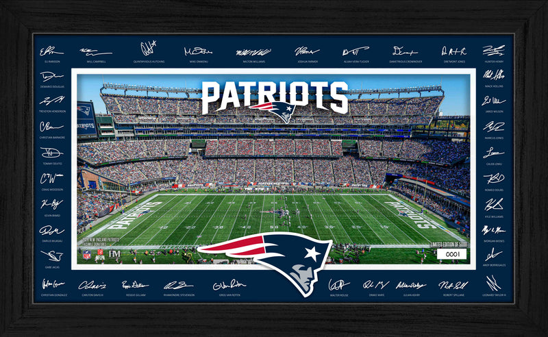 Highland Mint New England Patriots 2026 Signature Gridiron Frame - Limited Edition /5,000