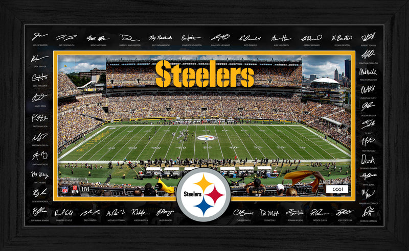 Highland Mint Pittsburgh Steelers 2026 Signature Gridiron Frame - Limited Edition /5,000