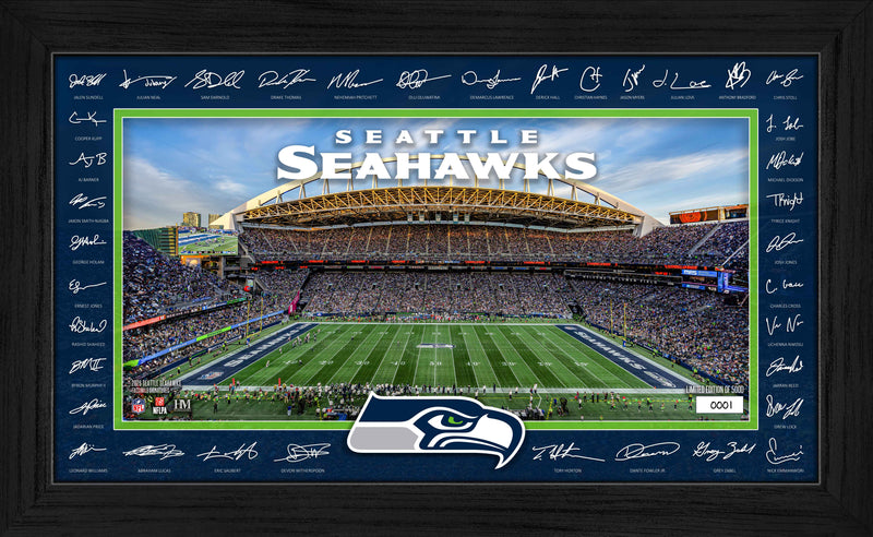Highland Mint Seattle Seahawks 2026 Signature Gridiron Frame - Limited Edition /5,000