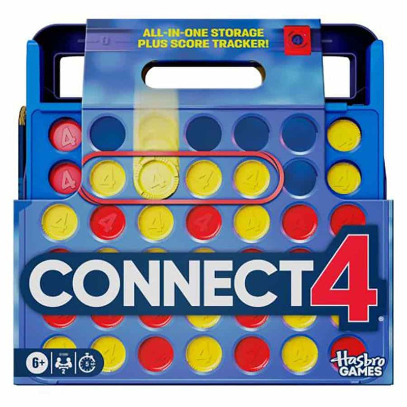 Hasbro Gaming Connect 4 Game (Refresh) - Classic Strategy Game with Carrying Case