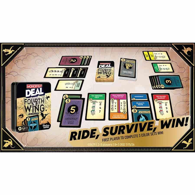 Hasbro Gaming Monopoly Deal: Fourth Wing Card Game