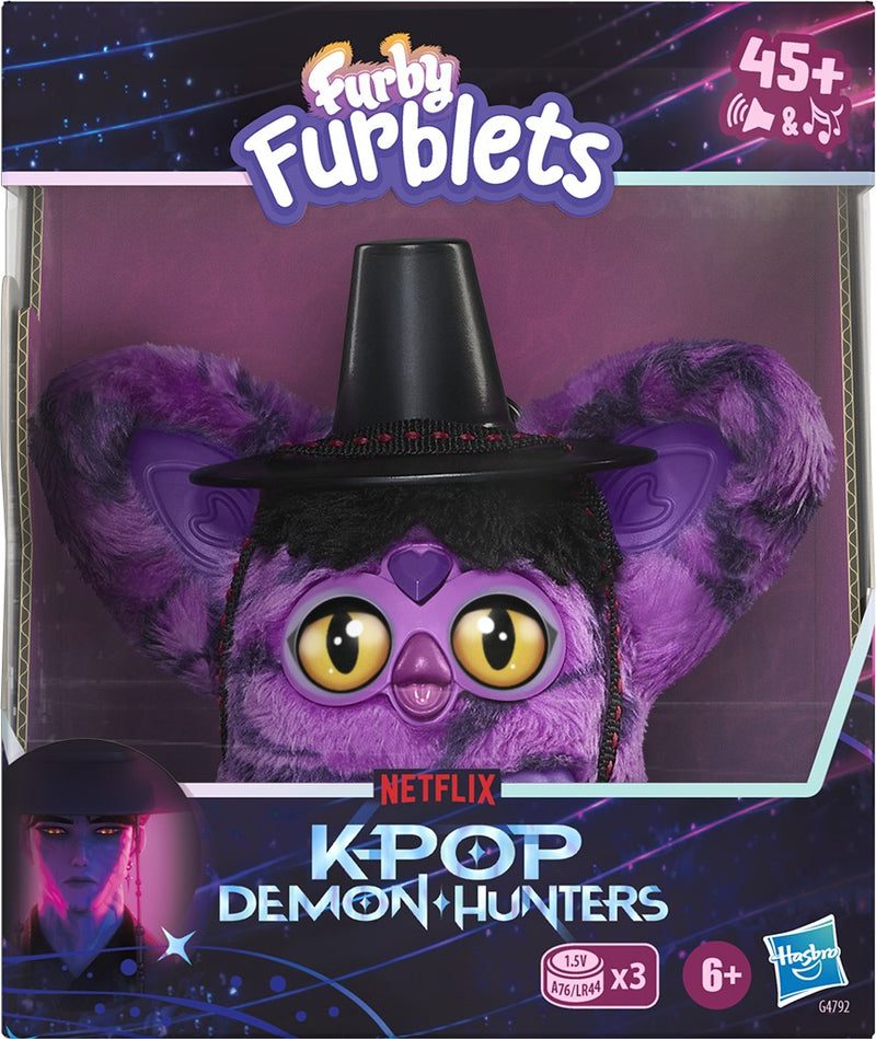 Furby Furblets K-Pop Demon Hunter Saja Boy Demon - Interactive Mini Plush