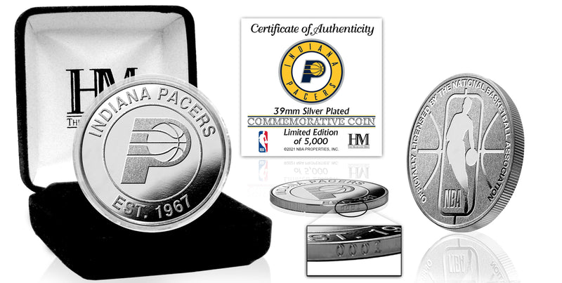 Highland Mint Indiana Pacers Silver Coin - Limited Edition /5,000