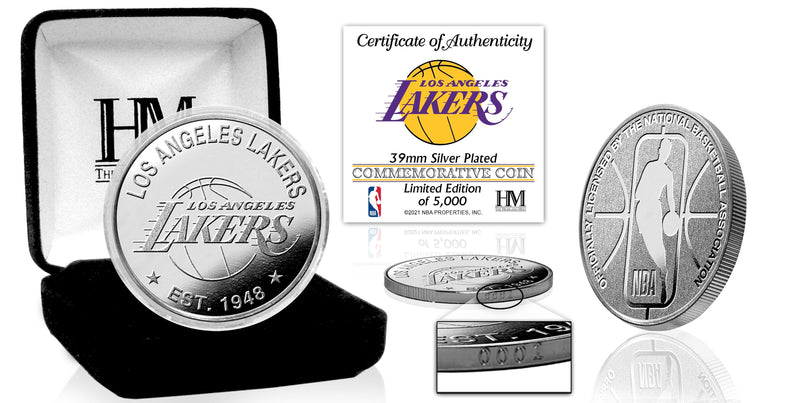 Highland Mint Los Angeles Lakers Silver Coin - Limited Edition /5,000