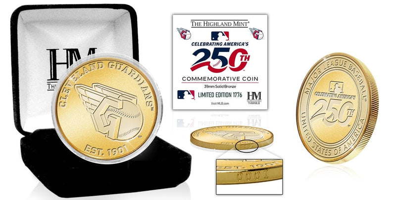 Highland Mint Cleveland Guardians America's 250th Bronze Coin - Limited Edition /1776