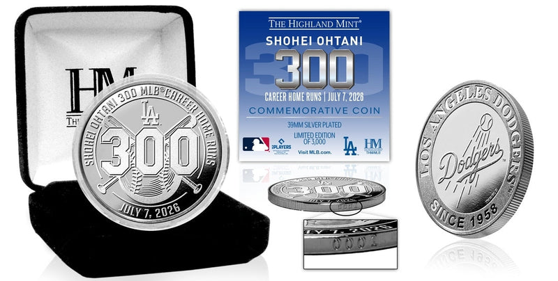Highland Mint Shohei Ohtani 300th Career Home Run Silver Coin - Limited Edition /3,000