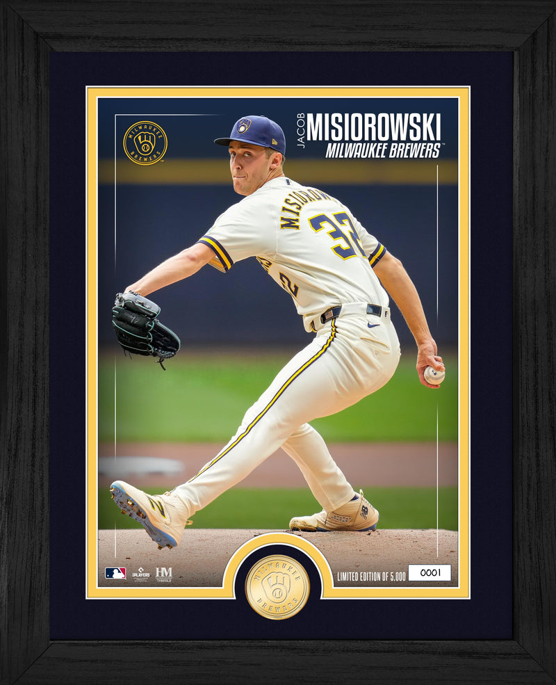 Highland Mint Milwaukee Brewers Jacob Misiorowski Bronze Coin Photo Mint - Limited Edition /5,000