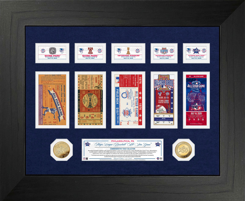 Highland Mint Philadelphia MLB All-Star Game Ticket History Gold Coin Collection - Limited Edition /1,000