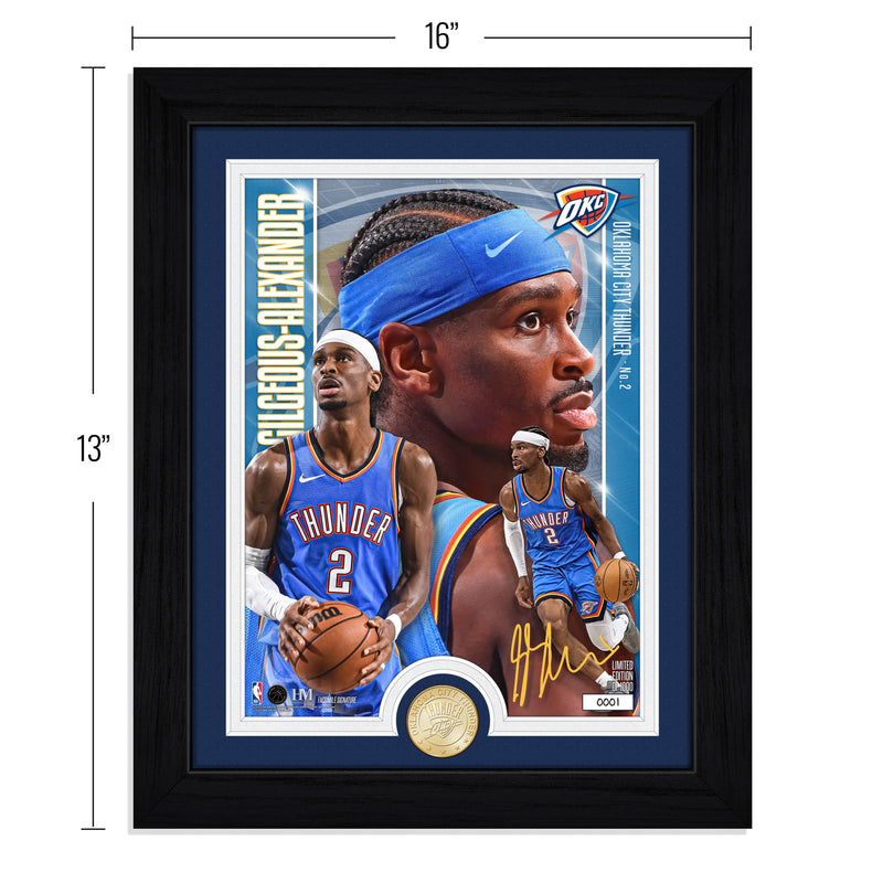 Highland Mint Shai Gilgeous-Alexander Oklahoma City Thunder Bronze Coin Artist Proof Photo Mint - Limited Edition /1,000