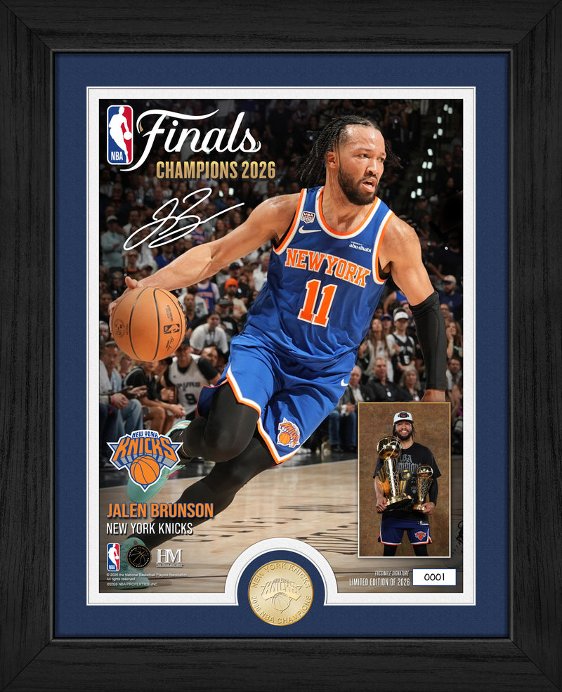 Highland Mint Jalen Brunson 2026 NBA Finals Championship Bronze Coin Photo Mint - Limited Edition /2,026