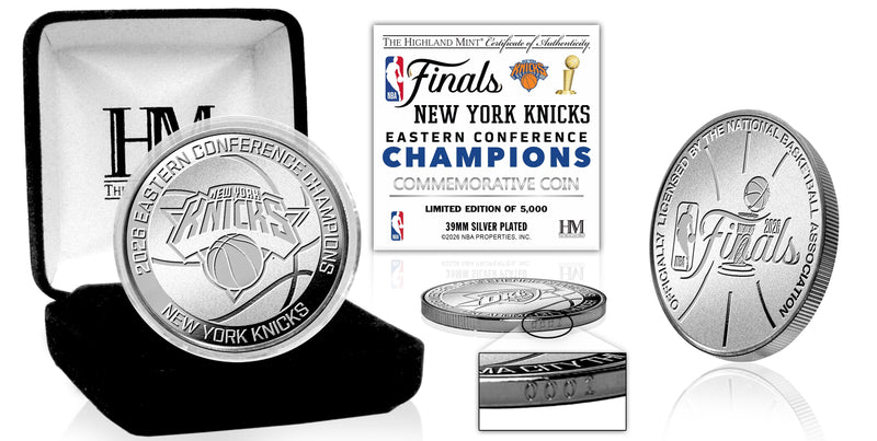 Highland Mint New York Knicks 2026 Eastern Conference Champions Silver Coin - Limited Edition /5,000