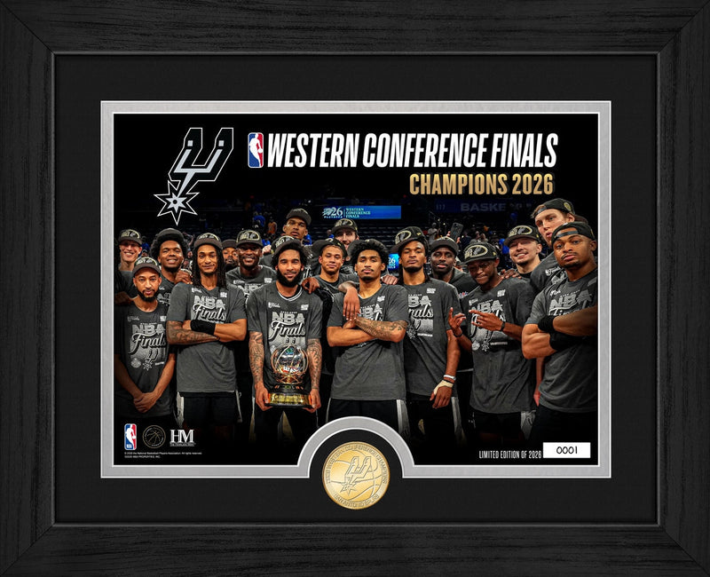 Highland Mint San Antonio Spurs 2026 NBA Western Conference Champions Bronze Coin Photo Mint - Limited Edition /2,026