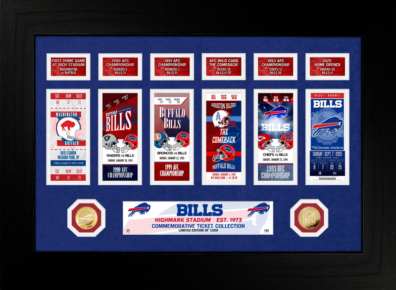 Highland Mint Buffalo Bills Highmark Stadium Gold Coin and Ticket Photo Mint - Limited Edition /1,000