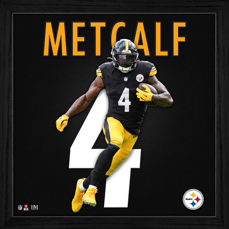 Highland Mint DK Metcalf Pittsburgh Steelers Impact Jersey Frame