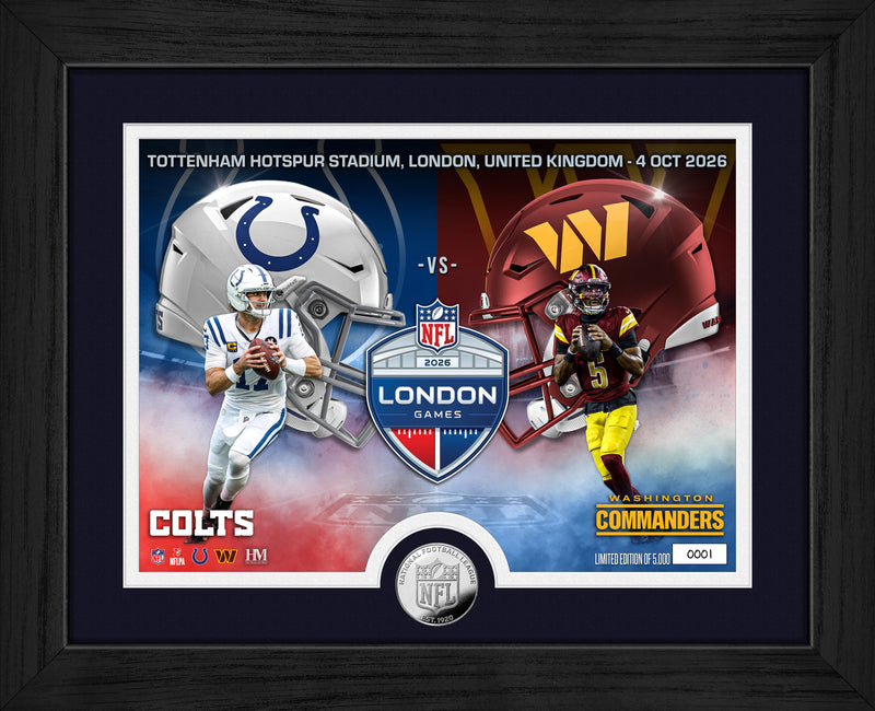 Highland Mint 2026 NFL International Games Week 4 Colts vs Commanders London Silver Coin Photo Mint - Limited Edition /5