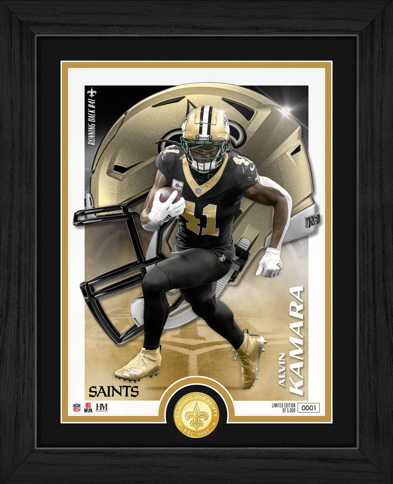 Highland Mint Alvin Kamara Bronze Coin Photo Mint - Limited Edition /5,000